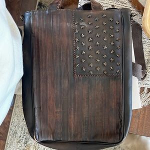 Scully Leather American Flag bag/laptop bag